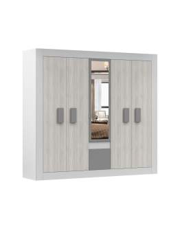 Pětidveřová šatní skříň Helios 231 cm